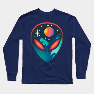 Alien Color Tattoo Long Sleeve T-Shirt